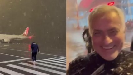 Arriva la tempesta di neve, Mourinho reagisce così