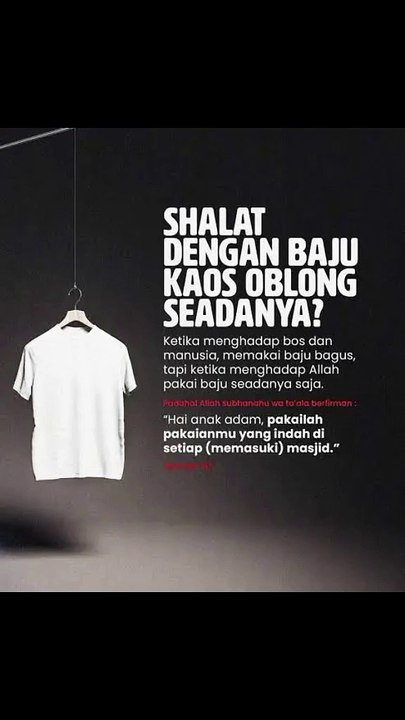 Hukum Shalat Berjamaah Dengan Baju Kaos Oblong Sahkah?