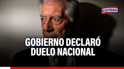 Mario Vargas Llosa: Gobierno declara Duelo Nacional este 14 de abril por muerte del Nobel de Literatura