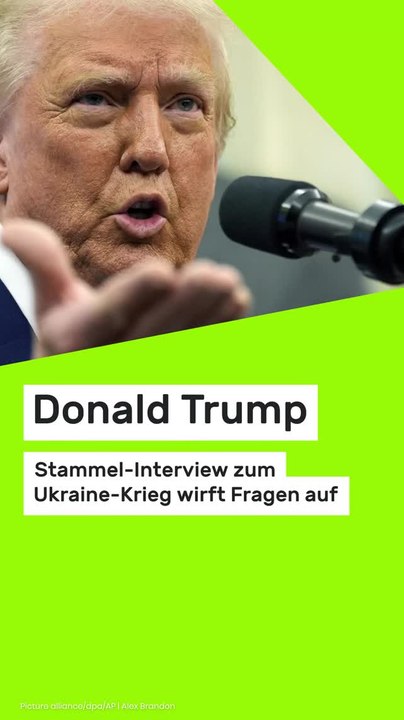 Copy of Donald Trump: Stammel-Interview zum Ukraine-Krieg wirft Fragen auf