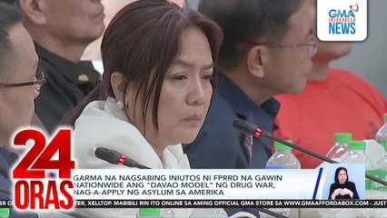 Garma na nagsabing iniutos ni FPRRD na gawin nationwide ang "Davao Model" ng drug war, nag-a-apply ng asylum sa Amerika | 24 Oras