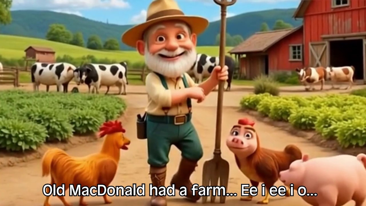 Sing Along with Old MacDonald Had a Farm | Newborn Baby Songs & Nursery Rhymes | Old MacDonald Rhyme