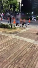 Homens ‘saem na mão’ em via pública no bairro da Barra