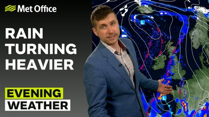 Met Office Monday Evening Weather Forecast 14/04/2025