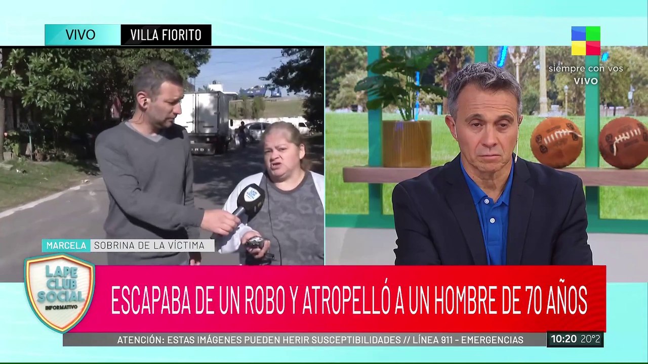 UN MOTOCHORRO ATROPELLÓ A UN JUBILADO: ESTÁ GRAVE