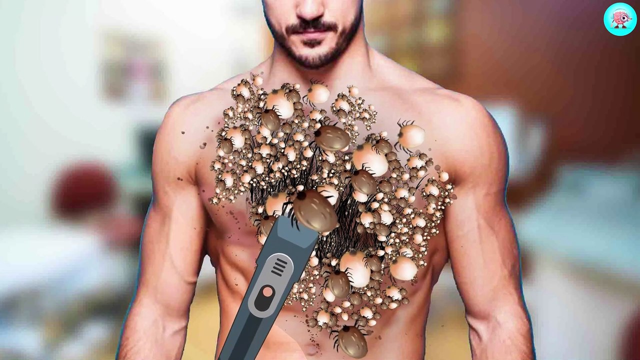 15. ASMR Dirty Hairly Chest & Dog Ticks Removal   Deep Cleaning Animation