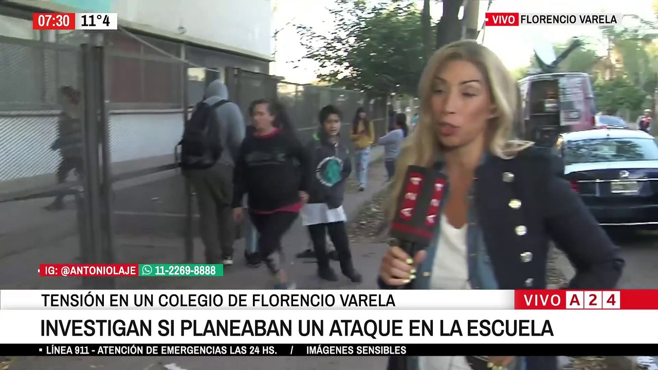 🚨 TENSIÓN EN UN COLEGIO DE FLORENCIO VARELA: UNA ALUMNO LLEVÓ UN ARMA CON 150 MUNICIONES