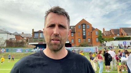 Farnham Town manager Paul Johnson post-Kingstonian