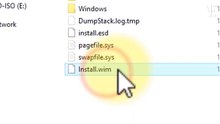 How to find install.wim file in windows 11 / 10 ISO