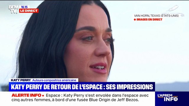 C'est la meilleure expérience juste après être mère : Katy Perry donne son ressenti après son voyage dans l'espace