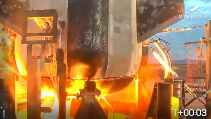 Il lancio del razzo di Blue Origin: il countdown e il lift-off