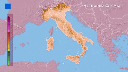 Neve accumulata nei prossimi giorni