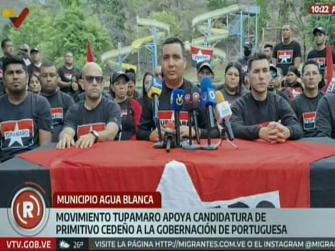 Movimiento Tupamaro de Portuguesa respalda la candidatura de Primitivo Cedeño a la gobernación