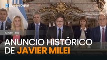 Discurso completo de Javier Milei con su anuncio histórico