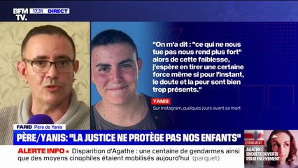 "Il se considérait comme abandonné par la justice": le témoignage du père de Yanis, un adolescent de 17 ans qui s'est suicidé après avoir appris que son agresseur a été remis en liberté
