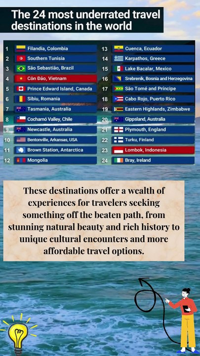 top 24 most underrated travel destinations worldwide #news
