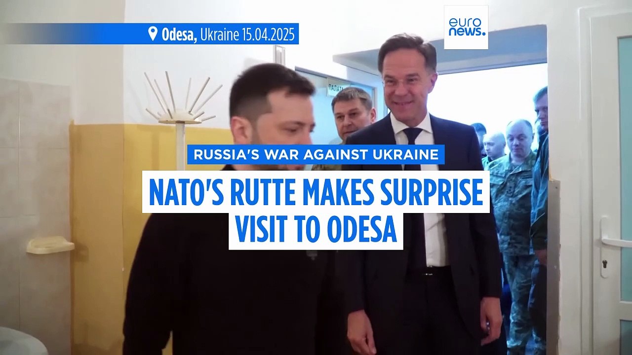 NATO chief Mark Rutte reaffirms support for Ukraine during surprise visit to Odesa