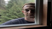 Mark Zuckerberg Staring Through Window Meme Becoming Video