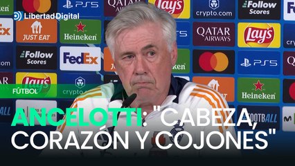 Ancelotti apela a "cabeza, corazón y cojones" para remontar al Arsenal