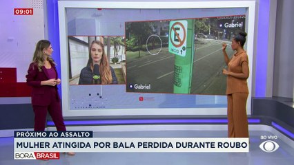 Circuito mostra tentativa de assalto que terminou com mulher baleada em SP