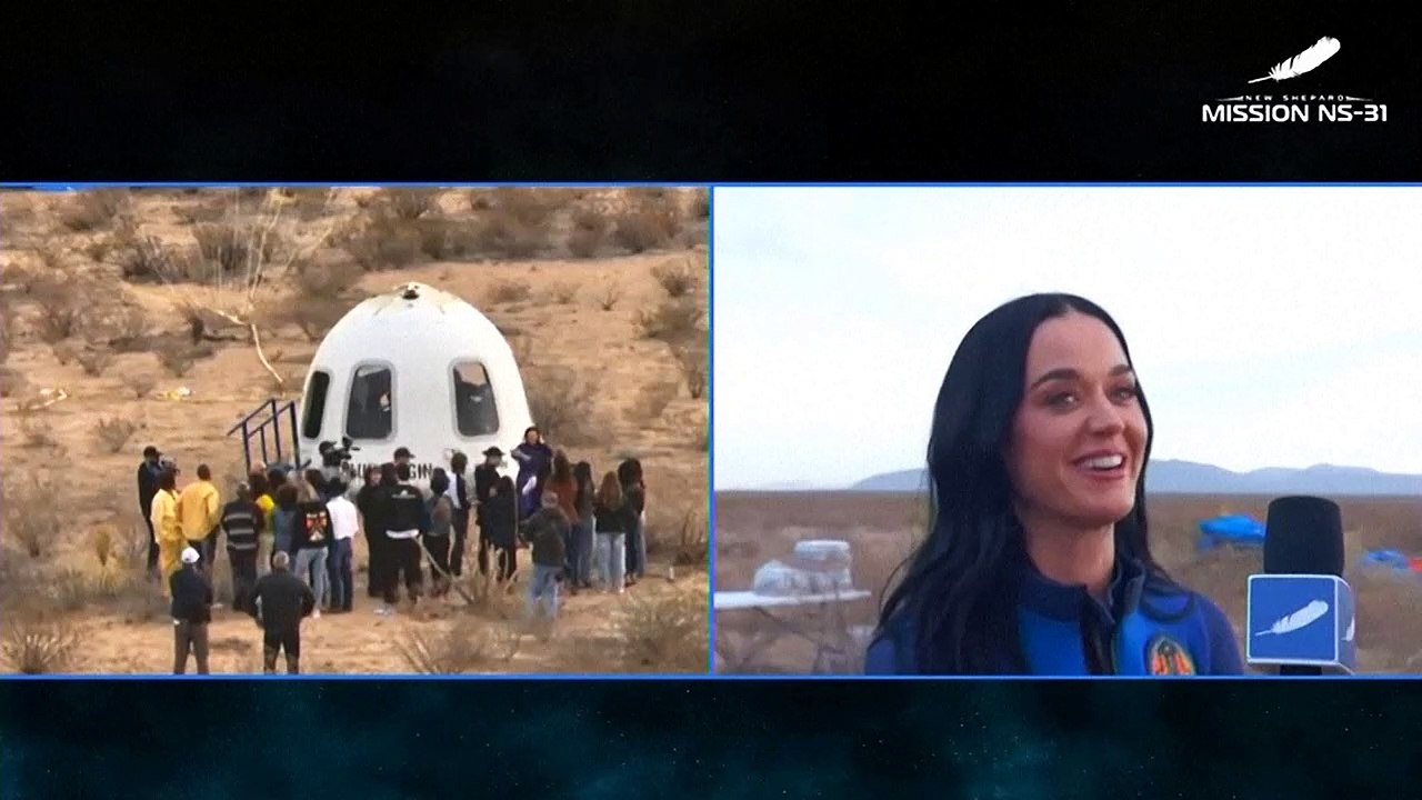 Katy Perry nach Flug ins All: 'Zehn von zehn'