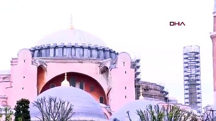 Ayasofya’da zamana direniş! 1500 yıllık kubbe için dev operasyon