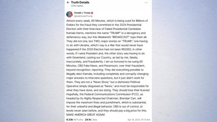 트럼프, 시사 프로그램 '60분' 불만 품고 CBS 폐업 위협 / YTN