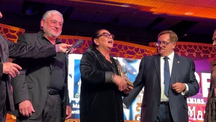 María del Monte disfruta del inicio de la Semana Santa en Málaga con la procesión del Cautivo