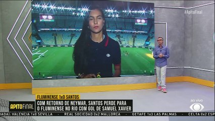 Fluminense vence o Santos no retorno de Neymar