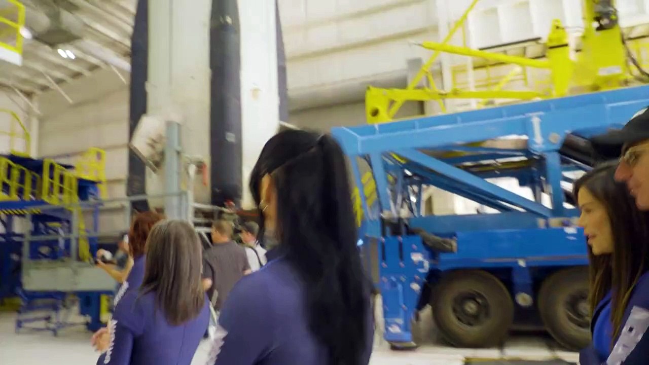 Katy Perry and fellow all-women crew members before and after Blue Origin flight