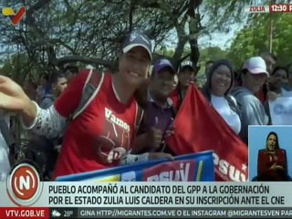 Habitantes del estado Zulia manifiestan su apoyo al candidato del GPP Luis Caldera