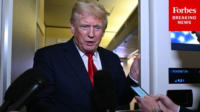 President Trump Pressed By Reporter For Tariff Policy Toward Semiconductors