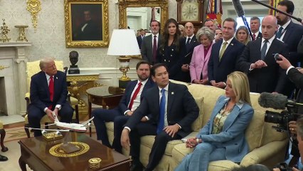 USA - President Trump Participates in a Bilateral Meeting with the President of El Salvador (14.04.25)