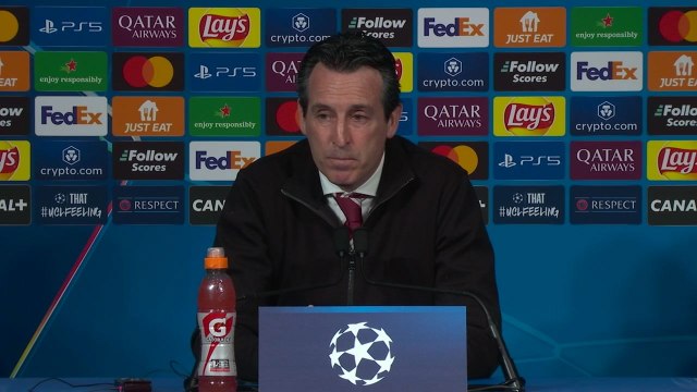 Unai Emery on Aston Villa turning around 3-1 PSG Champions League lead