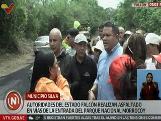 Más de mil cien toneladas de asfalto aplicadas en las vías de acceso al Parque Nacional Morrocoy