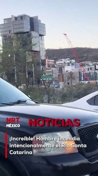 Un sujeto fue grabado provocando un incendio en la zona del Río Santa Catarina, en Monterrey. El hecho ha generado indignación en redes y se exige su identificación y castigo.