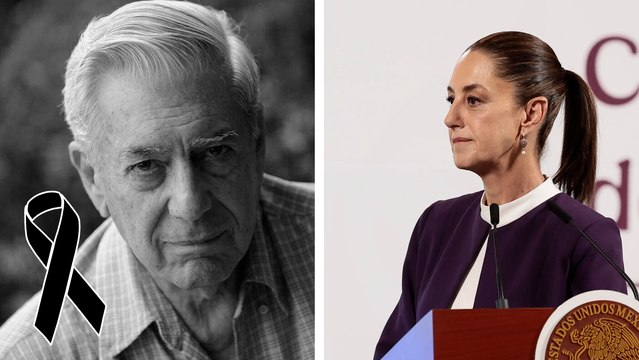 Claudia Sheinbaum lamenta la muerte de Vargas Llosa ¿pese a sus críticas a la 4T?