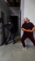 POV : moi si j’étais Jean-Claude Van Damme 😎 #actionmovies #cinema #action #Comedy #comedie #humour #parodie #fakegun