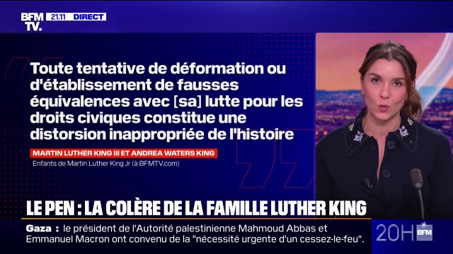 Marine Le Pen inéligible: la colère de la famille de Martin Luther King