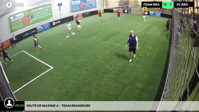 Faute de Maxime A - Team Brasseurs