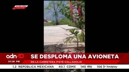 🚨¡Última Hora! Reportan el desplome de una avioneta en la carretera Pisté-Valladolid, en Yucatán