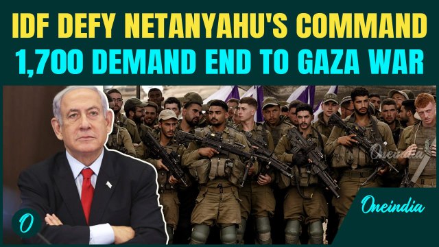 Israel's Military in Open Revolt? 1,700 Demand Gaza Ceasefire, Hostage Swap—Netanyahu Under Pressure