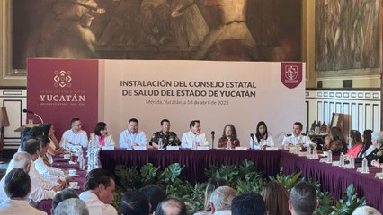 El gobernador Joaquín Diaz Mena instala el Consejo Estatal de Salud en Yucatán