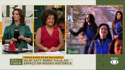 ASSISTA AQUI: KATY PERRY viaja ao ESPAÇO em missão histórica | Melhor da Tarde