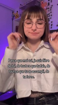 Tu ne l’entends peut-être pas assez… mais moi je te le dis : je suis fière de toi. De ce que tu fais. De ce que tu traverses. De la force que tu déploies chaque jour, même en silence.Cette vidéo , c’est pour toi.