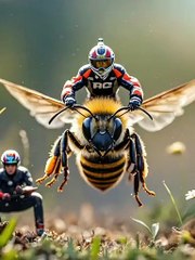 You won't believe this Riders Ride-its a Fly"