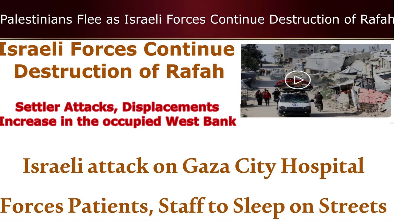 Palestinians flee as Israeli forces continue destruction of Rafah
