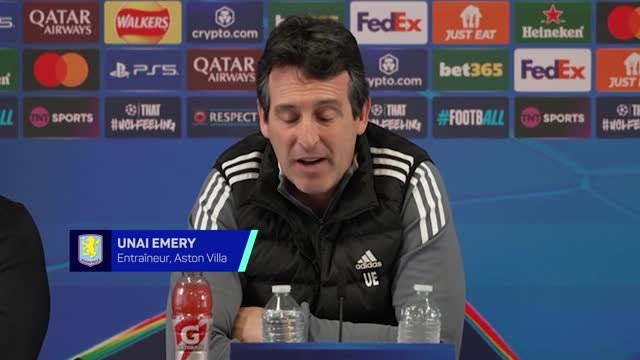 Aston Villa - Emery : Nous devons y croire