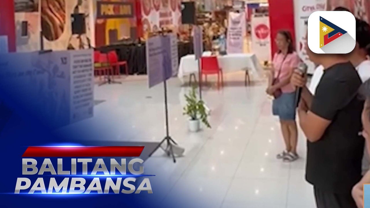 Exhibit ng stations of the cross sa isang mall sa Dagupan City, dinayo
