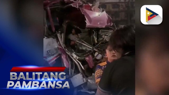 13 pasahero ng pampasaherong bus, nagtamo ng minor injury sa nangyaring banggaan sa NLEX